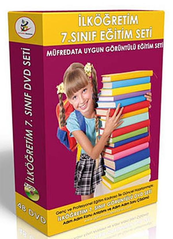 İlköğretim 7. Sınıf Tüm Dersler Görüntülü DVD Seti (48 DVD) - Görüntülü Dershane Yayınları - Image 1