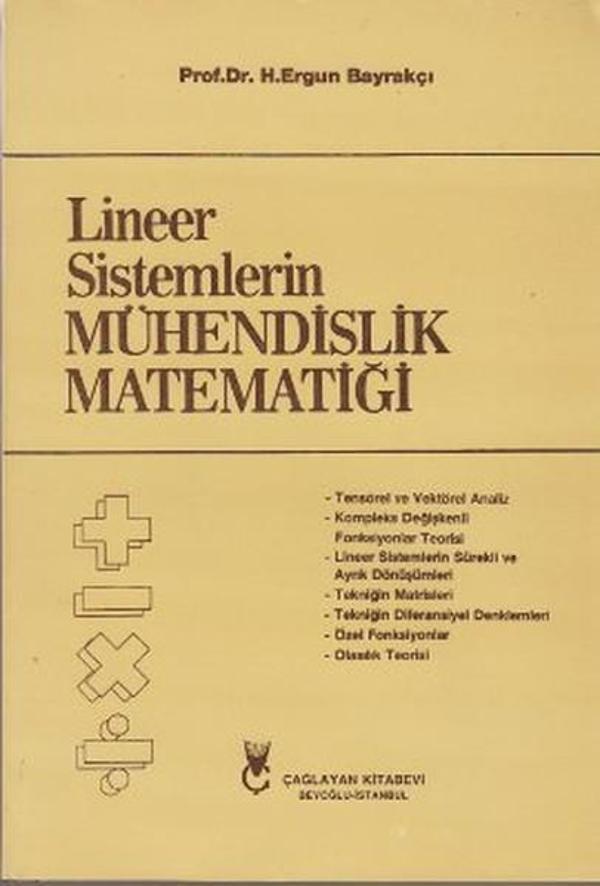 Lineer Sistemlerin Mühendislik Matematiği - Çağlayan Kitabevi - Image 1