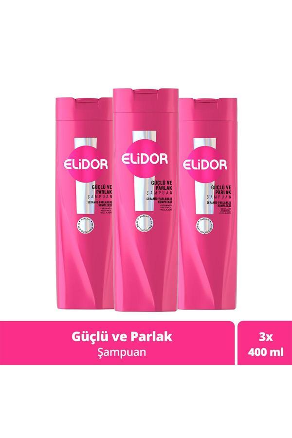 Saç Bakım Şampuanı Güçlü ve Parlak 400 ml x3 - Image 1