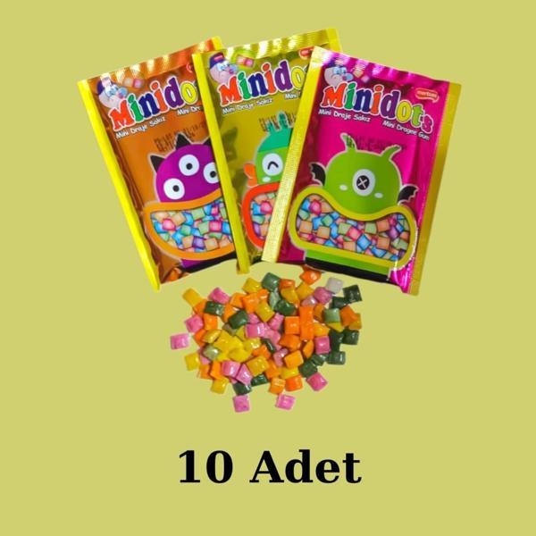 10 Adet Minidots Draje Sakız - Image 1