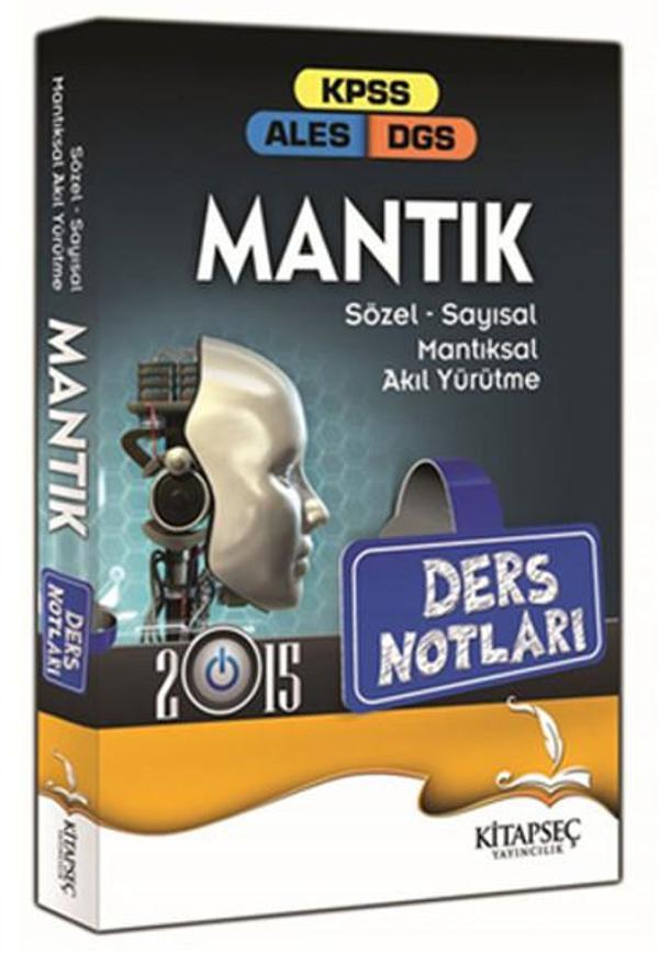 Kitapseç 2015 KPSS-ALES-DGS Mantık Ders Notları - Kitapseç Yayınları - Image 1