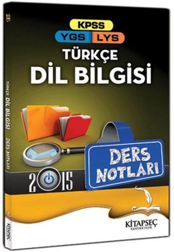 Kitapseç 2015 Türkçe Dilbilgisi Ders Notları - Kitapseç Yayınları - Image 1