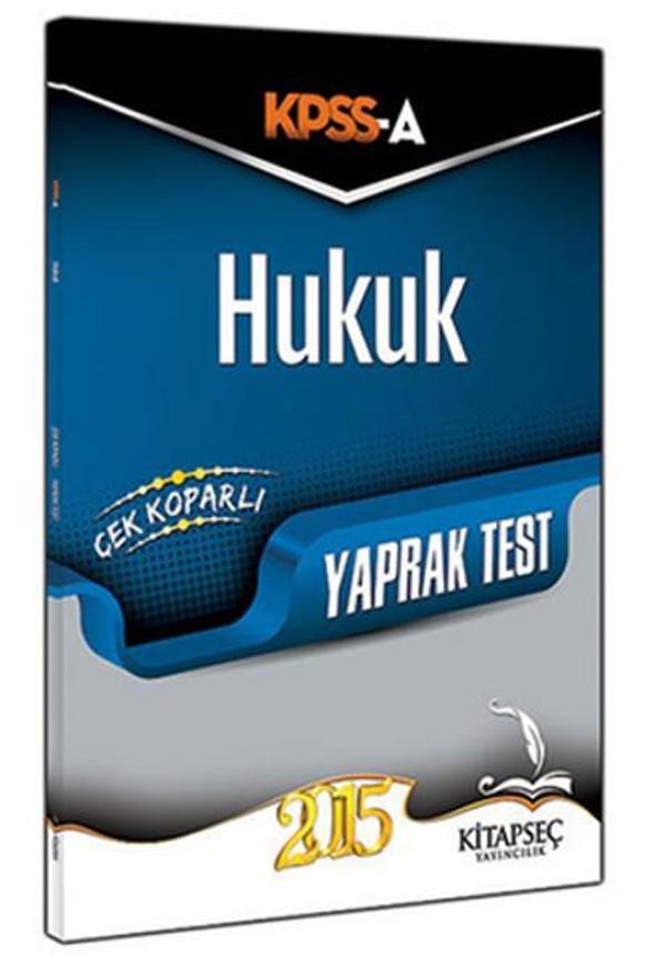 Kitapseç KPSS A Grubu Hukuk Çek Kopar Yaprak Test 2015 - Kitapseç Yayınları - Image 1