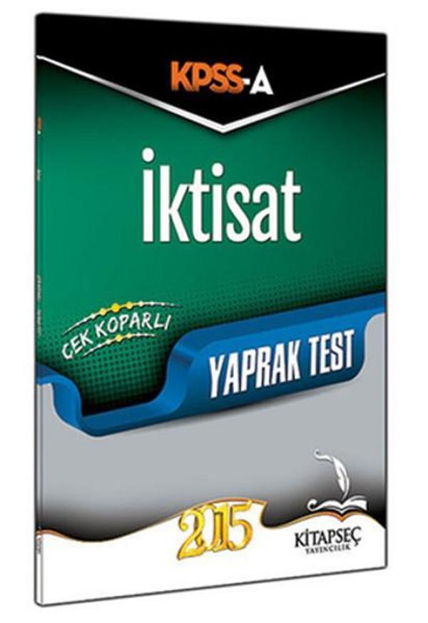 Kitapseç KPSS A Grubu İktisat Çek Kopar Yaprak Test 2015 - Kitapseç Yayınları - Image 1