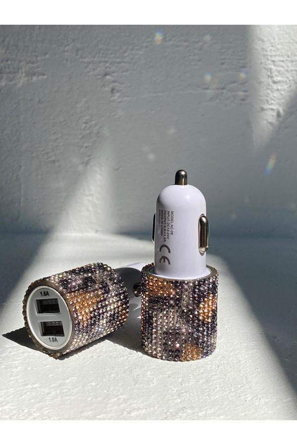 Tasarım Arabam Atike Elif Akın Leopar  Araç Çakmaklık Şarj Cihazı - Image 1