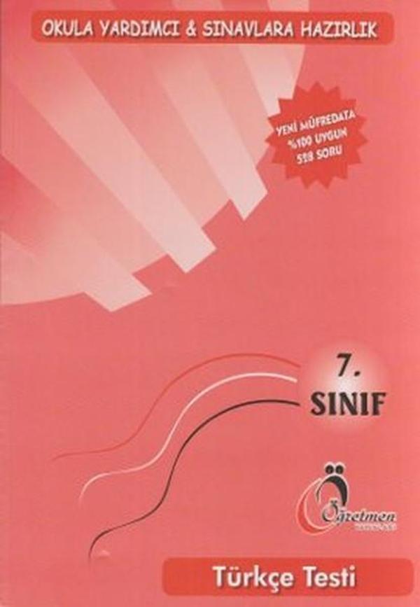 7. Sınıf Okula Yardımcı ve Sınavlara Hazırlık Türkçe Testi - Öğretmen Yayınları - Image 1