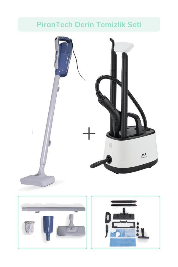 CB-101A Buharlı Temizlik Makinası / EK340 Torbasız Dikey Elektrikli Süpürge - Image 1