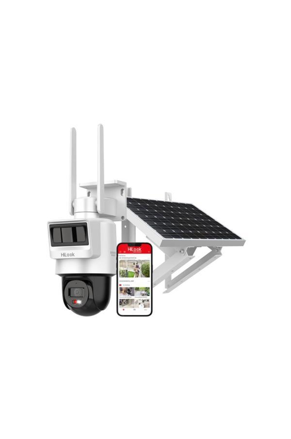 HILOOK PTZ-N2C400I-K/4G/C05S10, 4Mpix, 4mm, 30Mt Gece Görüşü, Dahili Mikrofon, PIR+RADAR, 4G, Solar PT IP Kamera - Image 1