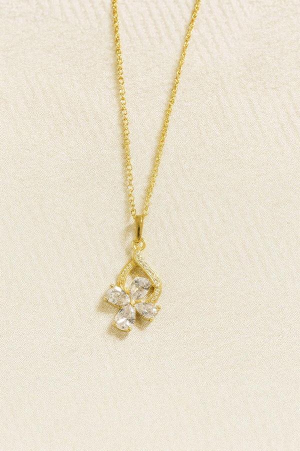 Karem Jewellery Manolya Çiçeği Taşlı Kadın Kolye - Image 1