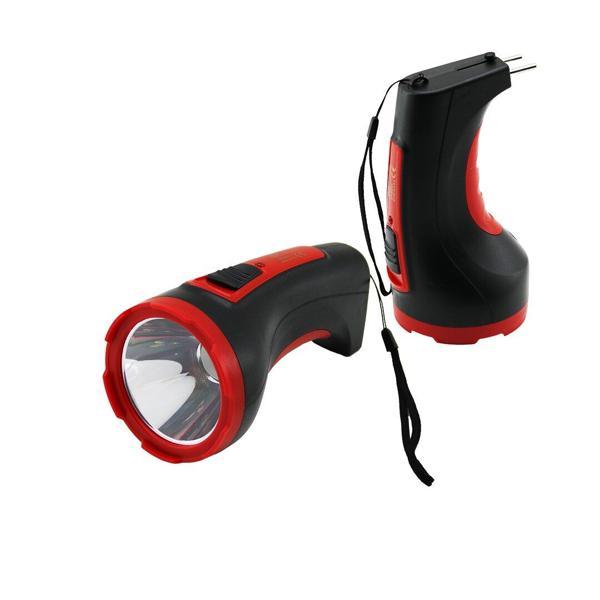 5W TEK LED BOMBELİ GÖVDE FİŞ ŞARJLI EL FENERİ UZUN MESAFELİ (5314) - Image 1