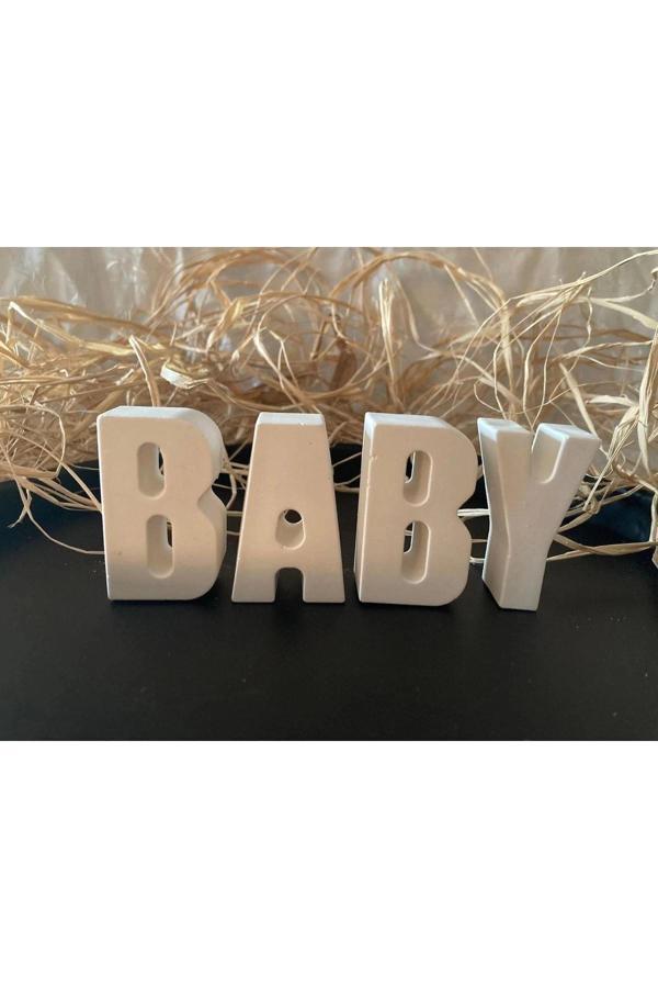 Dekoratif Taş Tozu Harf Baby Yazı - Image 1