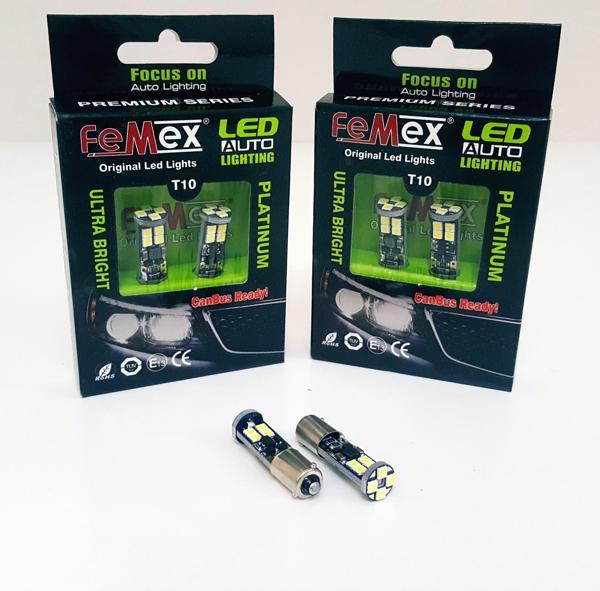 FEMEX Platinum H21W BAW9S 12 Ledli Beyaz Led Ampul Aktif Canbus - Image 1