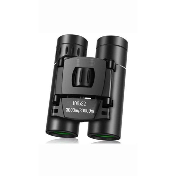 100x22 Cepte Taşımalı Kauçuk Kaplama Profesyonel Mini Dürbün 3000m/30000m - Image 1