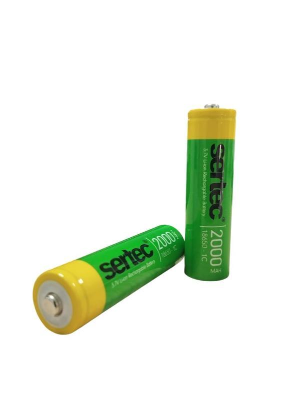 18650 3.7V 2000 Mah 1C Li-ion Şarjlı Pil Başlı - Image 1