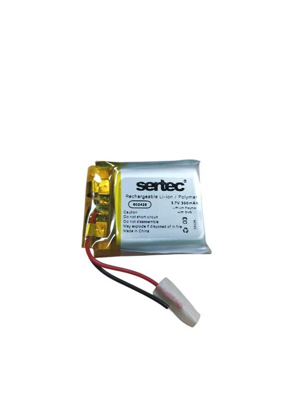 602425 3.7V 300mAh Li-Polymer Pil (Devreli/1.5A) - Image 1