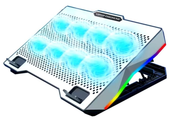 ZR S608 Rgb 8 Fan Metalik Laptop Suğutucu - Image 1
