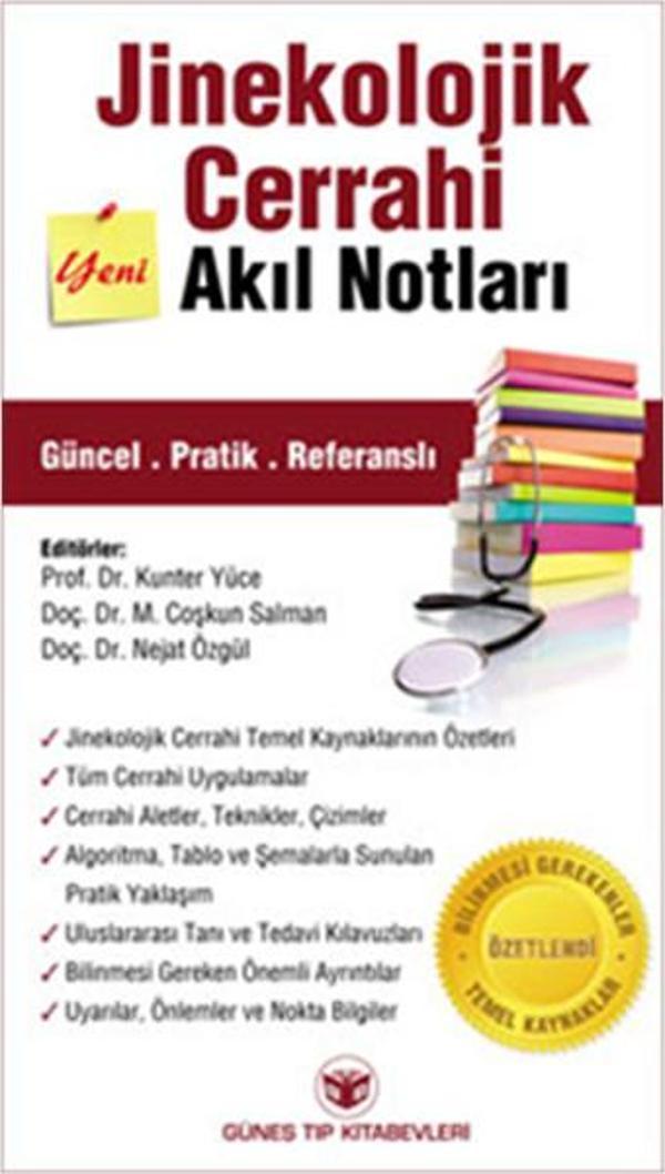 Jinekolojik Cerrahi Akıl Notları - Güneş Tıp Kitabevleri - Image 1