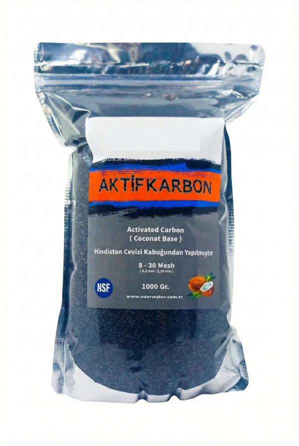 Aktif Karbon Coconut Bazlı (1 Kg) 1000 Gr Hindistan Cevizi Kabuğu - Image 1