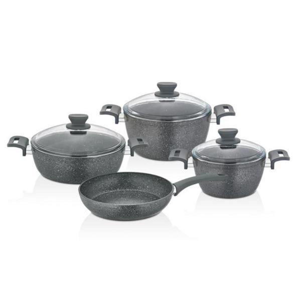 ESRA SONESSA 7 PARÇA  4 MM GRANİT TENCERE SETİ - Image 1