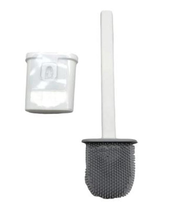 POŞETLİ SİLİKON KLOZET WC FIRÇA SETİ (5365) - Image 1