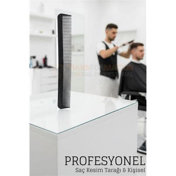Kuaför Saç Kesim Tarağı - Profesyonel Eğimli Tasarım Berber Kesim Tarağı - Image 1