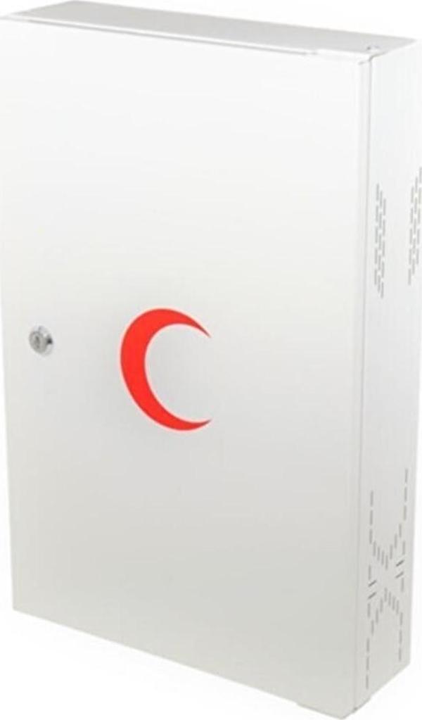 Akşan Metal Kilitli Kapaklı İlk Yardım Ecza Dolabı Beyaz Kod : 416 - Image 1