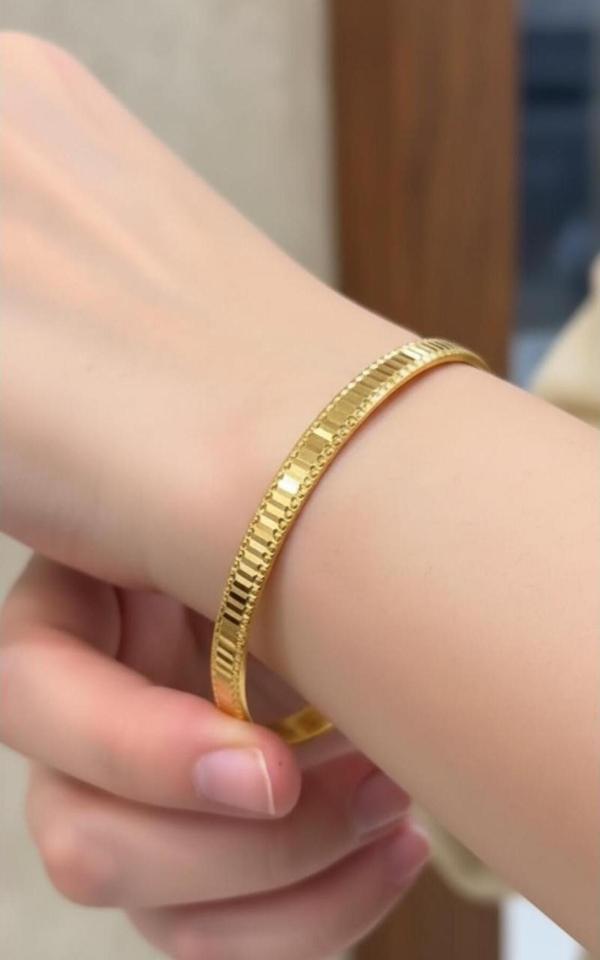 Kuyumcu Nurettin 20 gr (GRAM) Aynalı Dorikalı Çöp Bilezik 22 Ayar Altın Yatırımlık İşçiliksiz