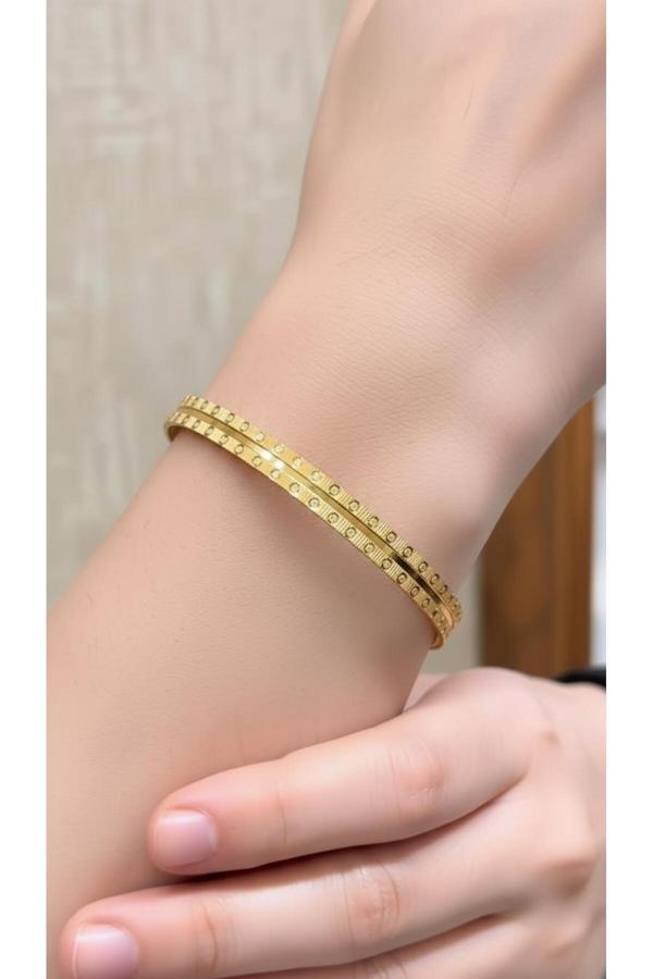 Kuyumcu Nurettin 20 gr (GRAM) Dorika Ray Desenli Çöp Bilezik Yatırımlık İşçiliksiz 22 Ayar Altın