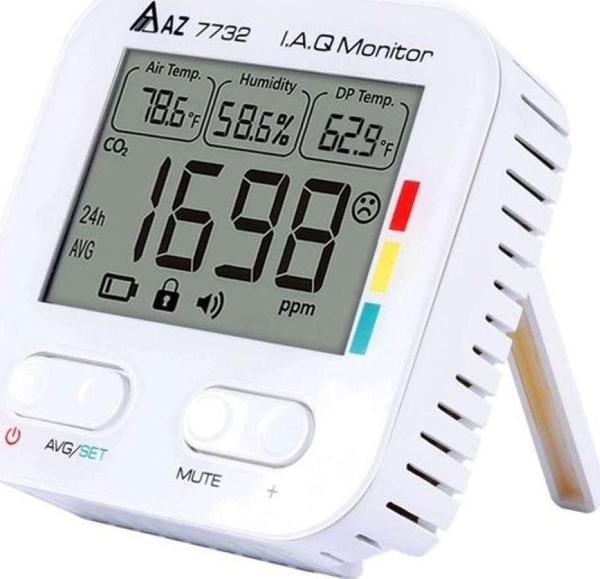 AZ 7732 Karbondioksit Sıcaklık Nem Ölçer | Sadece Pil İle Çalışır - Image 1