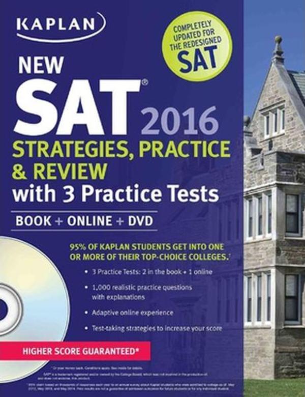 Kaplan New SAT 2016 Strategies Practice and Review with 3 Practice Tests - Kaplan - Image 1