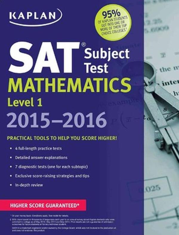 Kaplan SAT Subject Test Mathematics Level 1 2015-2016 - Kaplan - Image 1