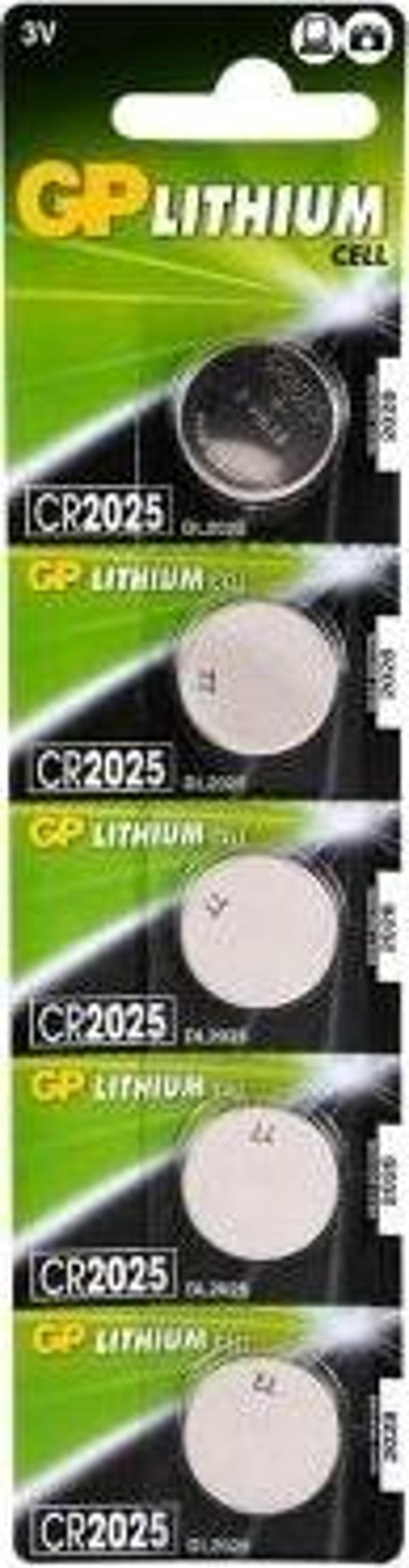 GP LITH.GPCR2025-7C5  PARA PİLİ 3V  5Lİ KART (5365) - Image 1