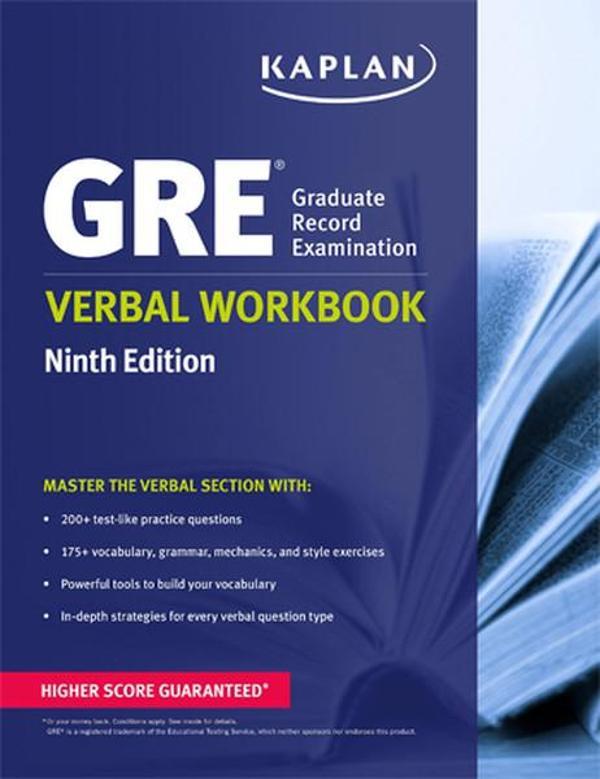 GRE  Verbal Workbook - Kaplan - Image 1