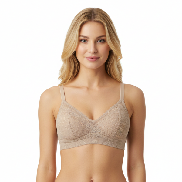 Kadın Tül Dantelli Balensiz Spor Sütyen BB2099 - Image 1