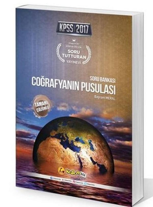 2017 KPSS Coğrafyanın Pusulası Tamamı Çözümlü Soru Bankası - Kitapcim.biz Yayınları - Image 1