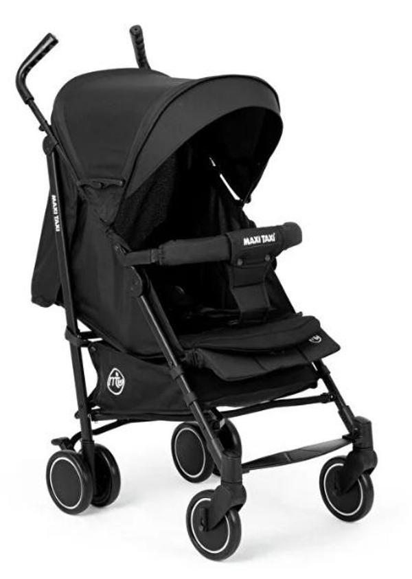 Maxi Taxi Floki Tam Yatar Baston Bebek Arabası - Siyah - Image 1