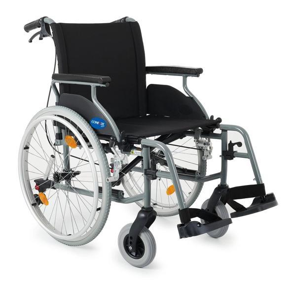 Comfort Plus Hafif Alüminyum Tekerlekli Sandalye | Katlanabilir ve Refakatçi Frenli Model DM-317 50  - Image 1