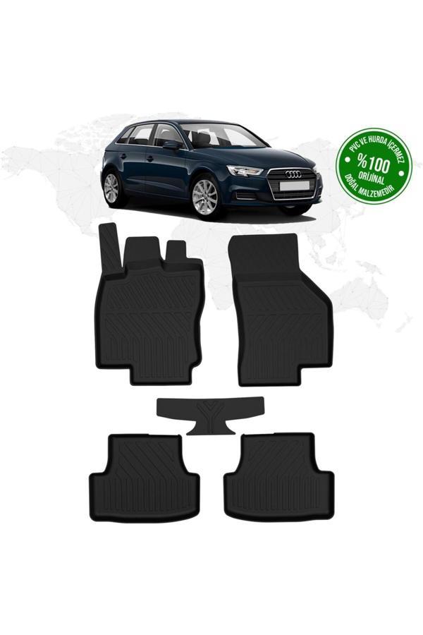 Audi A3 2013–2020 4D Havuzlu Paspas Seti – Tpe, Kaymaz Ve Sabitlemeli - Image 1
