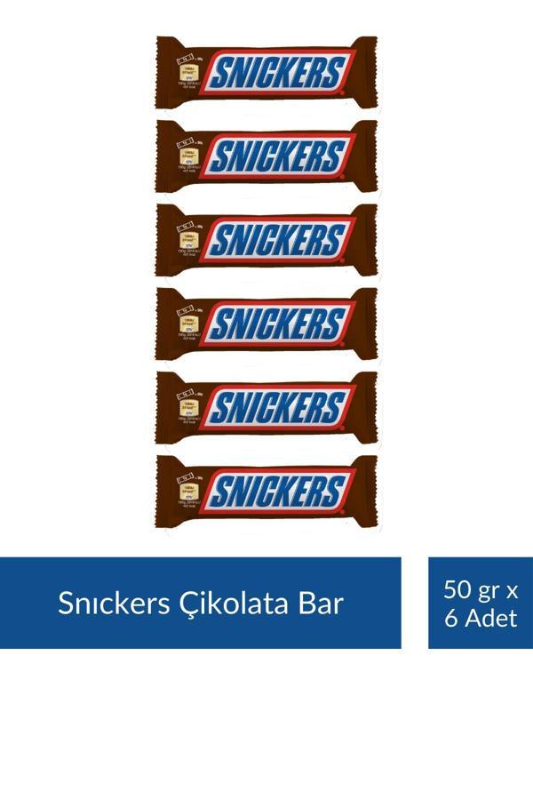 Snıckers Çikolata Bar 50 gr x 6 Adet - Image 1