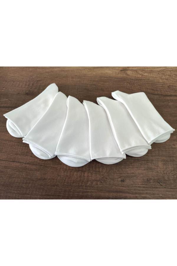 Erceys Kadın 6 Çift Bambu Lastiksiz Diyabetik Çorap Yumuşak Dokulu Dikişsiz - Image 1