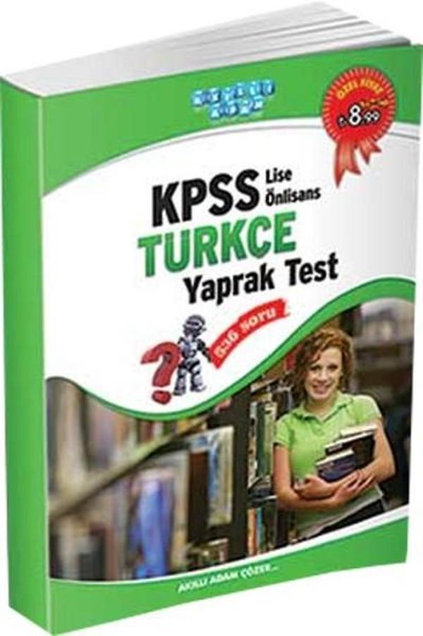Akıllı Adam KPSS Lise Önlisans Türkçe Yaprak Test - Akıllı Adam - Image 1