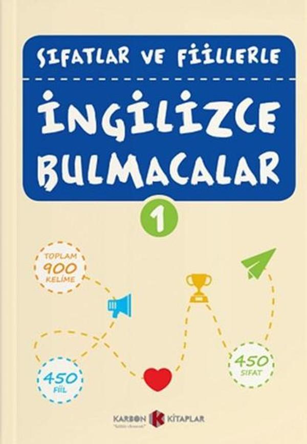 Sıfatlar ve Fiillerle İngilizce Bulmacalar 1 - Karbon Kitaplar - Image 1
