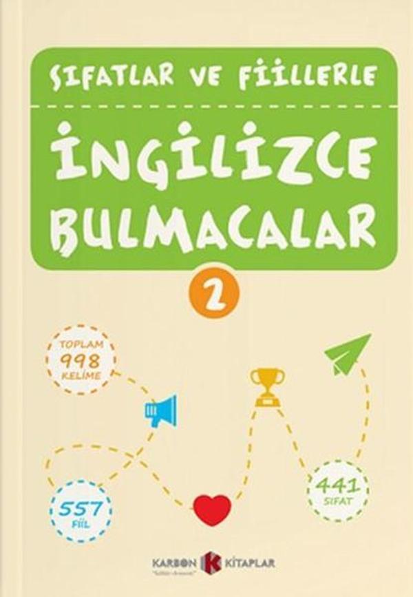 Sıfatlar ve Fiillerle İngilizce Bulmacalar 2 - Karbon Kitaplar - Image 1