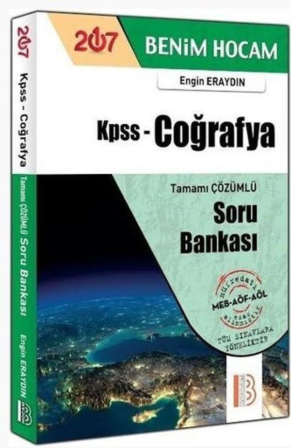 2017 KPSS Coğrafya Tamamı Çözümlü Soru Bankası - Benim Hocam Yayınları - Image 1