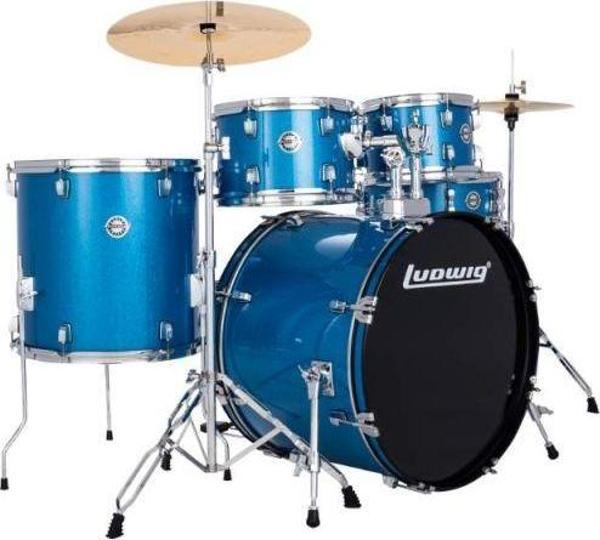 Ludwig Accent Fuse Blue Sparkle Akustik Davul Seti - Image 1