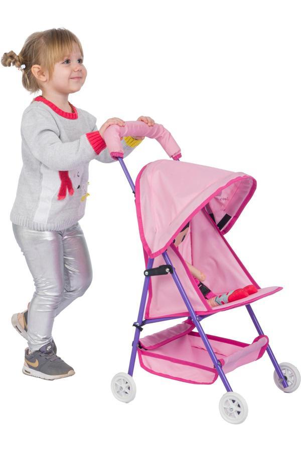 Let'S Go Baby Tenteli Katlanabilir Metal Oyuncak Puset Oyuncak Bebek Arabası - Image 1