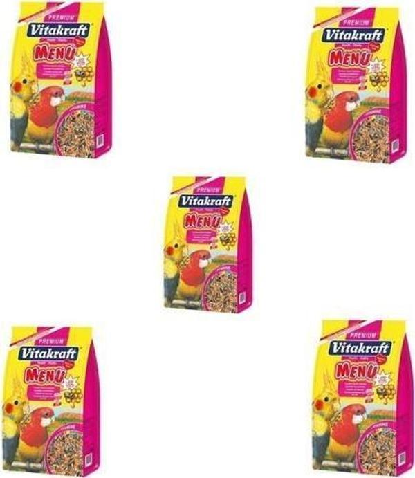 Vitakraft 5 Adet Menü Paraket Yemi 1000 gr  - Image 1