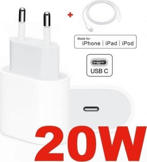 Day Iphone 7 Plus 20w Hızlı Şarj Aleti Seti Usb-c kablo Dahil Uyumlu - Image 1