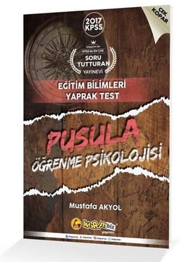 2017 KPSS Pusula Öğrenme Psikolojisi Çek Kopar Yaprak Test - Kitapcim.biz Yayınları - Image 1