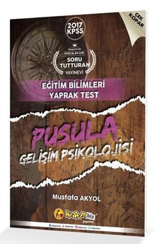 2017 KPSS Pusula Gelişim Psikolojisi Eğitim Bilimleri Çek Kopar Yaprak Test - Kitapcim.biz Yayınları - Image 1